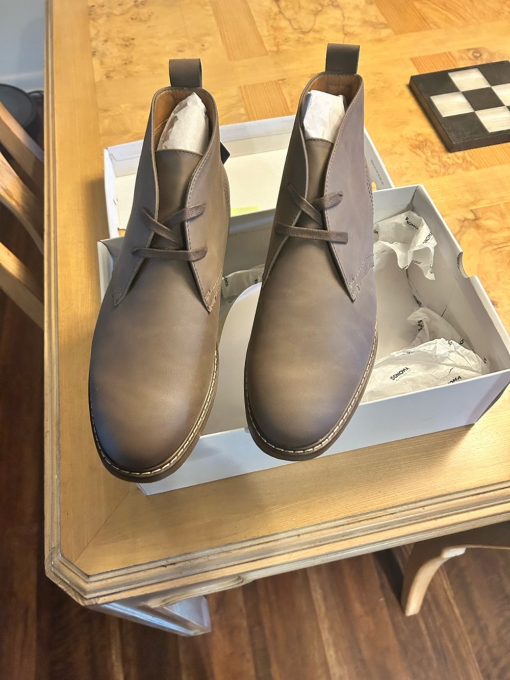 Sonoma Men's Brown Chukka Boots - Minimal Lace-Up Desert Boot